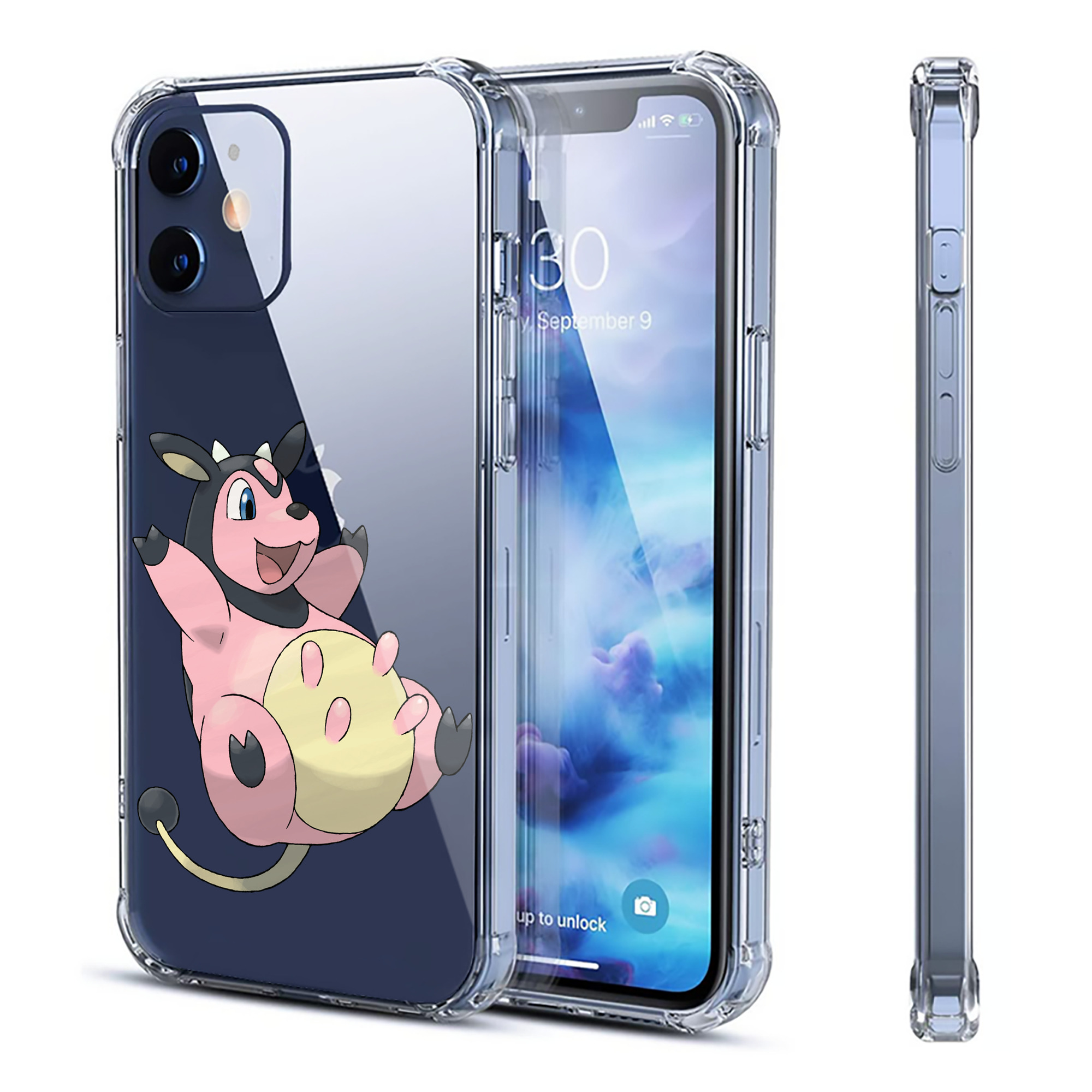（画像用） ポケットモンスター Pokémon 【iPhone 12シリーズ対応】透明スマホケース（クリアソフトケース）